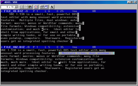 VDE screen shot